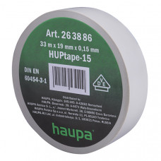 Изолента ПВХ 19мм x 33 м цвет серый 263886 HAUPA