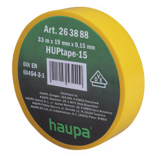 Изолента ПВХ 19мм x 33 м цвет желтый 263888 HAUPA