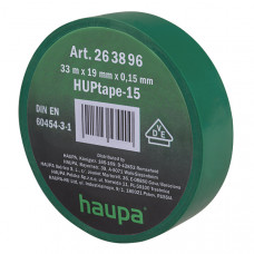 Изолента ПВХ 19мм x 33 м цвет зеленый 263896 HAUPA